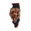 Chicago Bears NFL Wood State Sign