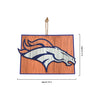 Denver Broncos NFL Wood State Sign