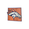 Denver Broncos NFL Wood State Sign