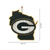 Green Bay Packers NFL Wood State Sign