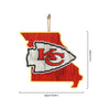 Kansas City Chiefs NFL Wood State Sign