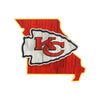 Kansas City Chiefs NFL Wood State Sign