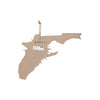 Miami Dolphins NFL Wood State Sign