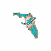 Miami Dolphins NFL Wood State Sign