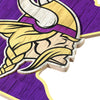 Minnesota Vikings NFL Wood State Sign