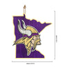 Minnesota Vikings NFL Wood State Sign