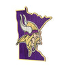 Minnesota Vikings NFL Wood State Sign