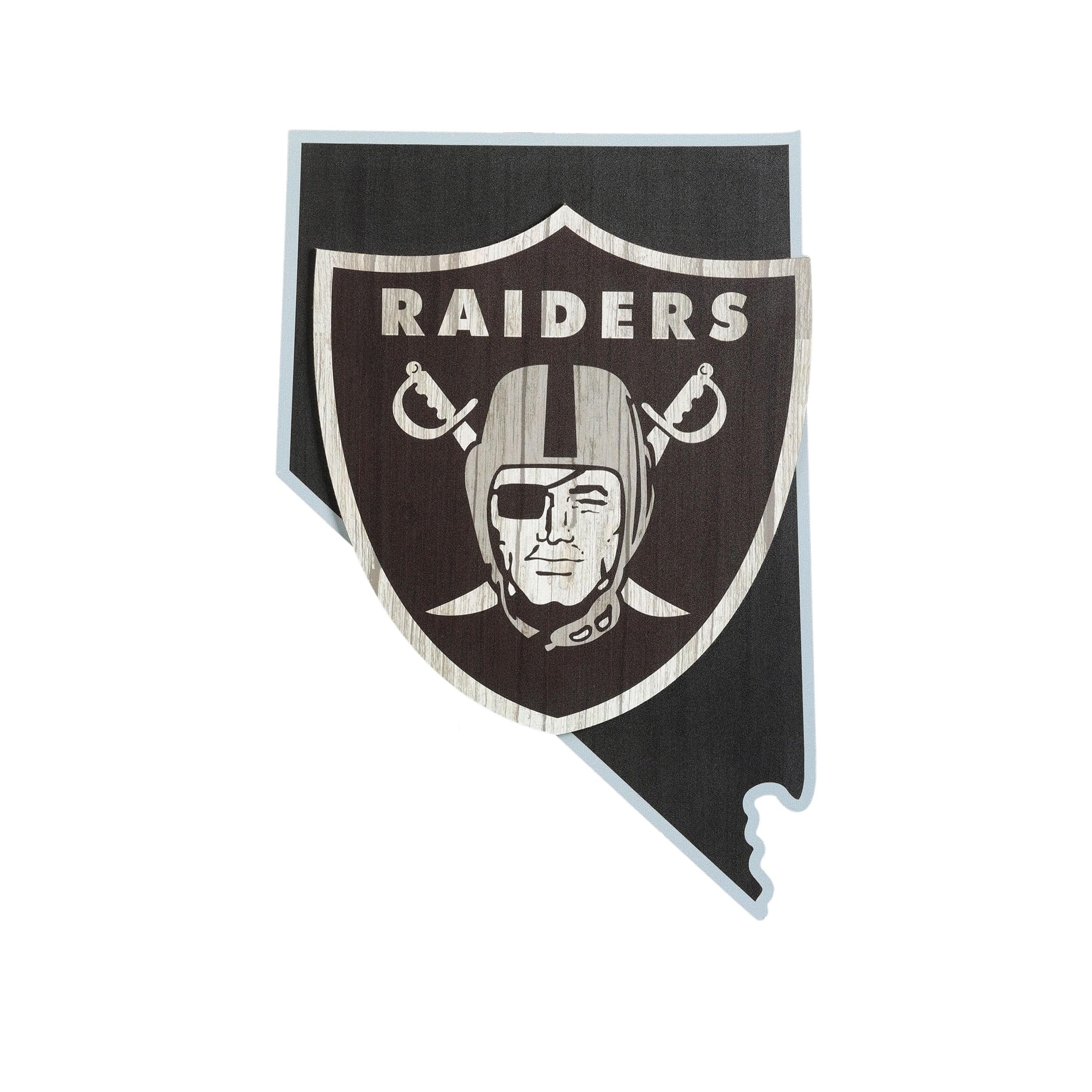Las Vegas Raiders 12 Logo State Sign