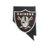 Las Vegas Raiders NFL Wood State Sign