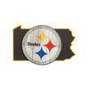 Pittsburgh Steelers NFL Wood State Sign