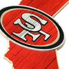 San Francisco 49ers NFL Wood State Sign