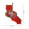 San Francisco 49ers NFL Wood State Sign