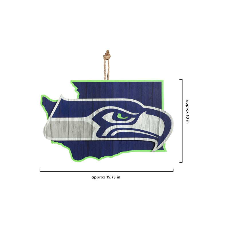 Officially Licensed NFL Team Color Sign - Seattle Seahawks