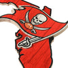 Tampa Bay Buccaneers NFL Wood State Sign