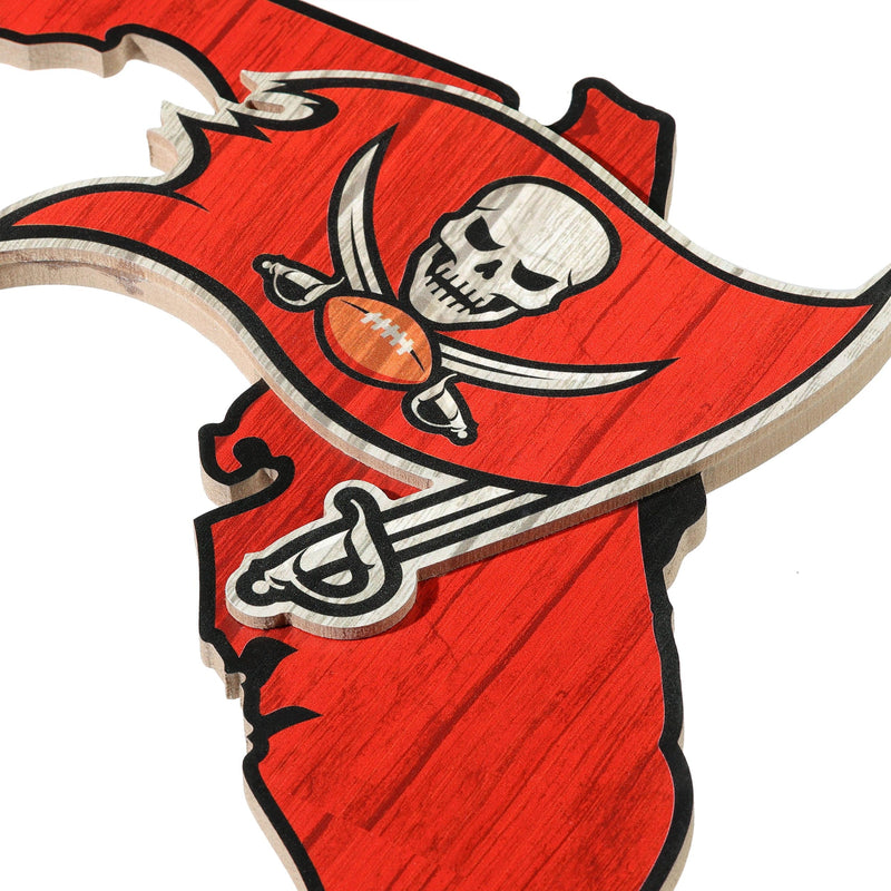 NFL Tampa Bay Buccaneers Helmet Wall Art Sign Wood Sign 