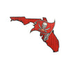 Tampa Bay Buccaneers NFL Wood State Sign