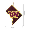 Washington Commanders NFL Wood State Sign
