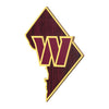 Washington Commanders NFL Wood State Sign