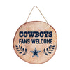 Dallas Cowboys NFL Wood Stump Sign