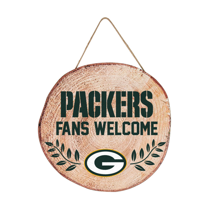 Green Bay Packers Distressed Round Sign