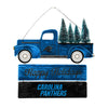 Carolina Panthers NFL Wooden Truck With Tree Sign