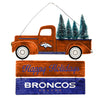 Denver Broncos NFL Wooden Truck With Tree Sign