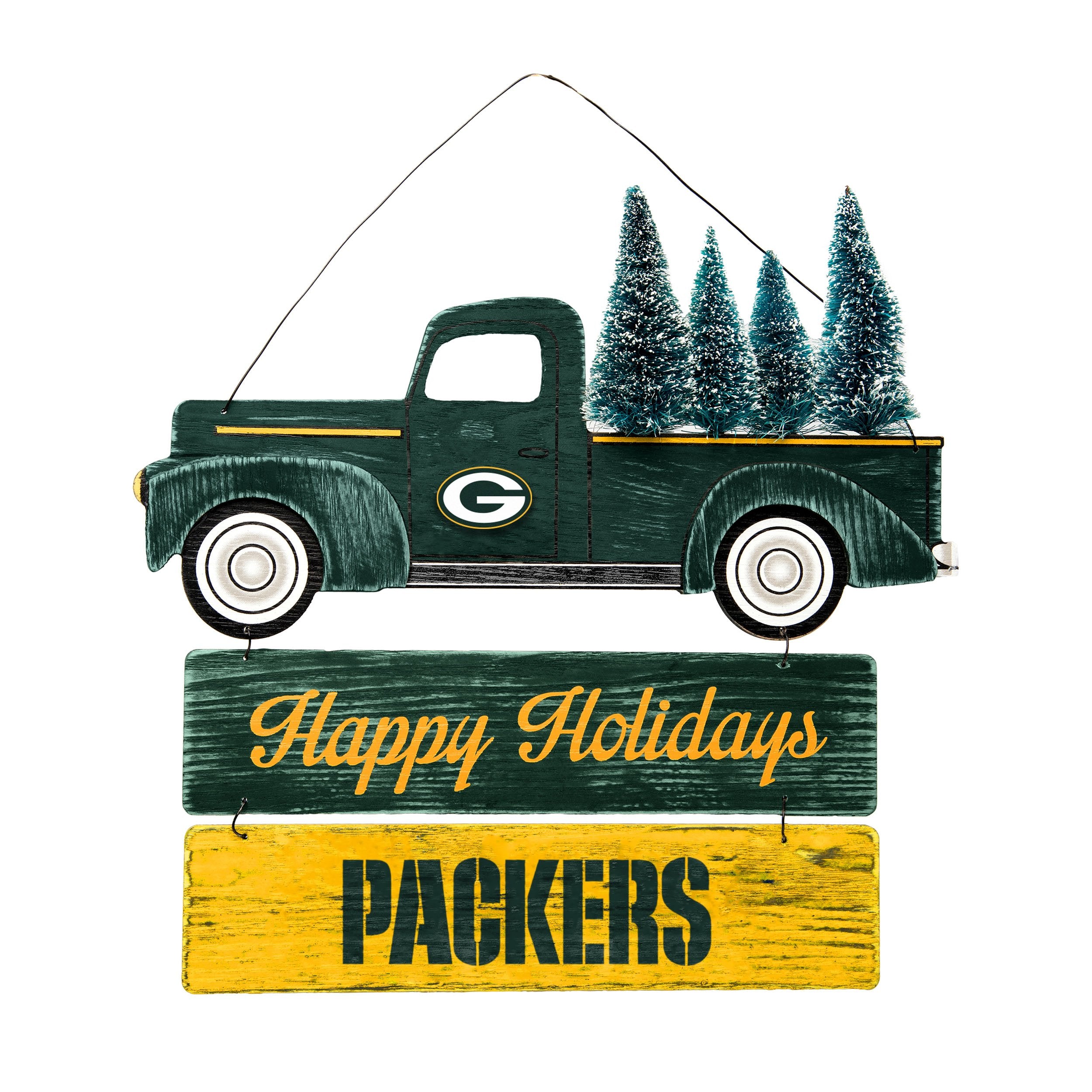 Packers Fan Cave Round Wood Sign