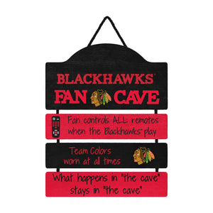 Chicago Blackhawks NHL Fancave Sign