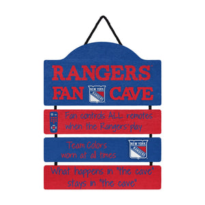 New York Rangers NHL Mancave Sign