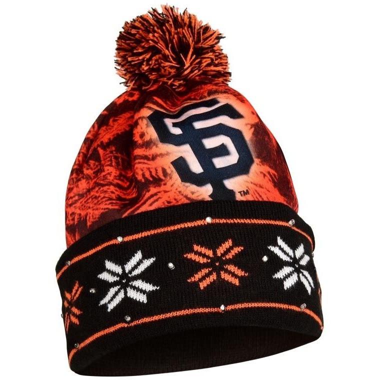 San Francisco 49ers NFL Big Logo Light Up Printed Beanie