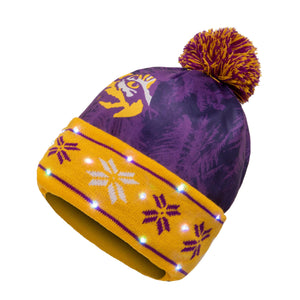 LSU Tigers NCAA Big Logo Light Up Printed Beanie