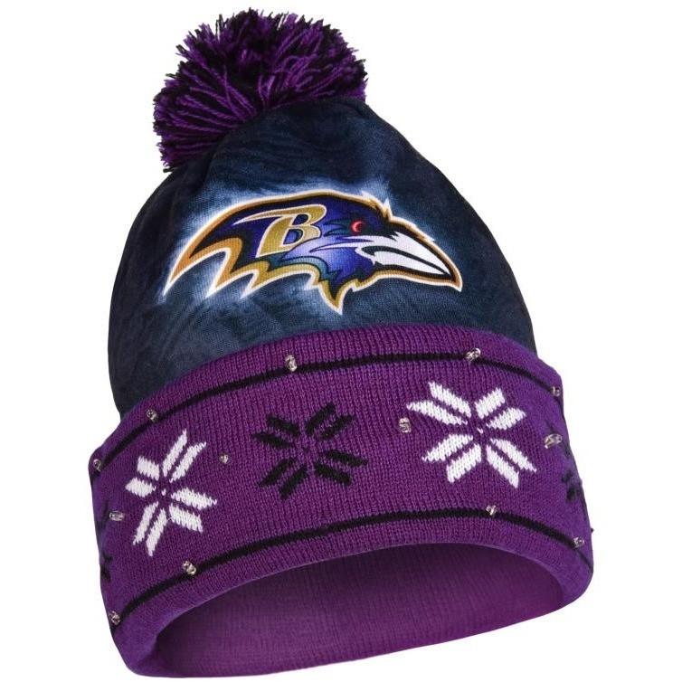 Officially Licensed NFL Striped Light-Up Beanie