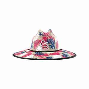 St Louis Cardinals MLB Floral Printed Straw Hat