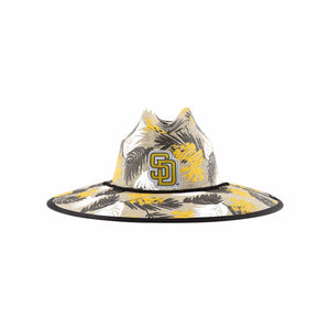 San Diego Padres MLB Floral Printed Straw Hat