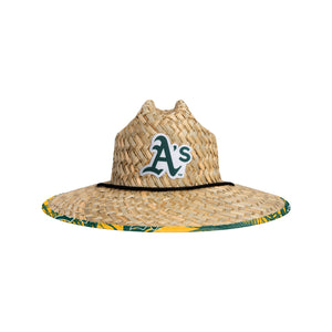 Athletics MLB Floral Straw Hat