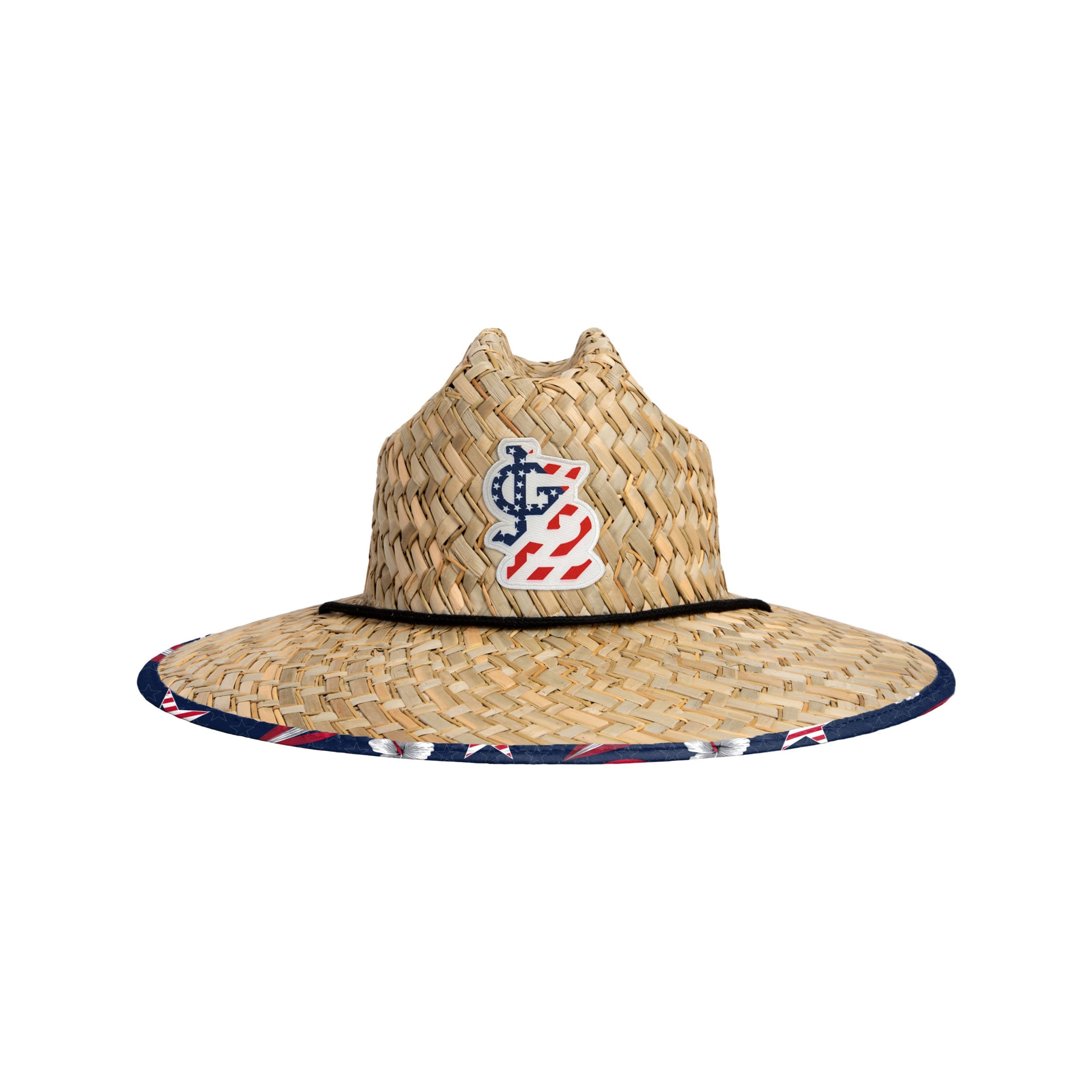 St Louis Cardinals Floral Printed Straw Hat