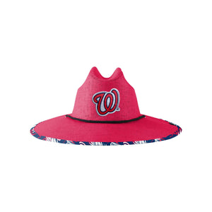 Washington Nationals MLB Team Color Straw Hat