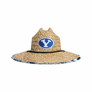 BYU Cougars NCAA Floral Straw Hat