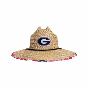 Georgia Bulldogs NCAA Floral Straw Hat