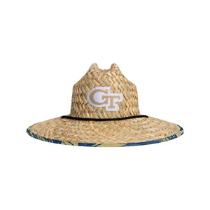 Georgia Tech Yellow Jackets NCAA Floral Straw Hat