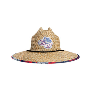 Gonzaga Bulldogs NCAA Floral Straw Hat
