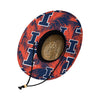 Illinois Fighting Illini NCAA Floral Straw Hat