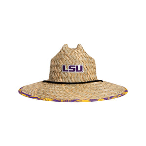 LSU Tigers NCAA Floral Straw Hat