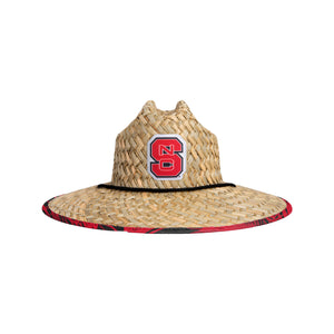 NC State Wolfpack NCAA Floral Straw Hat