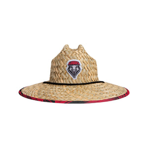 New Mexico Lobos NCAA Floral Straw Hat