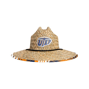 Utep Miners NCAA Floral Straw Hat