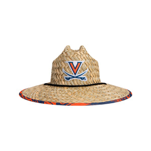 Virginia Cavaliers NCAA Floral Straw Hat