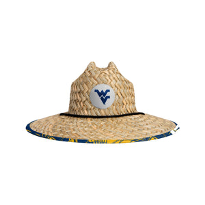 West Virginia Mountaineers NCAA Floral Straw Hat