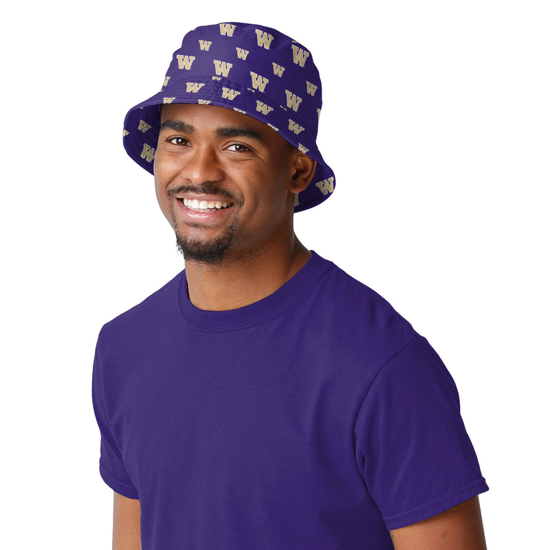 Washington Huskies NCAA Solid Bucket Hat