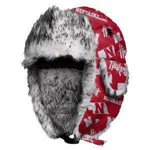 Nebraska Cornhuskers NCAA Repeat Print Trapper Hat